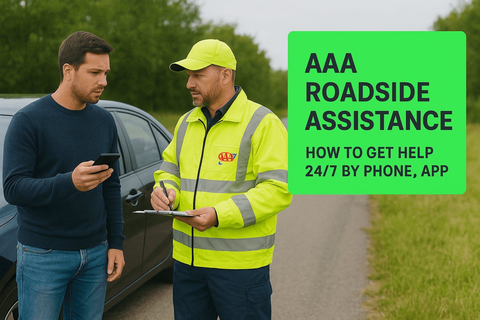 AAA Roadside Assistance: How to Get Help 24/7 by Phone, App